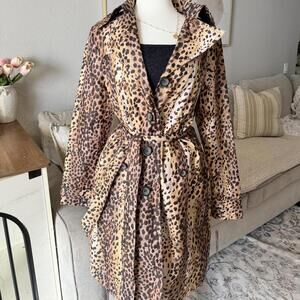 Leopard Print Trench Coat (Ellabee Basic)